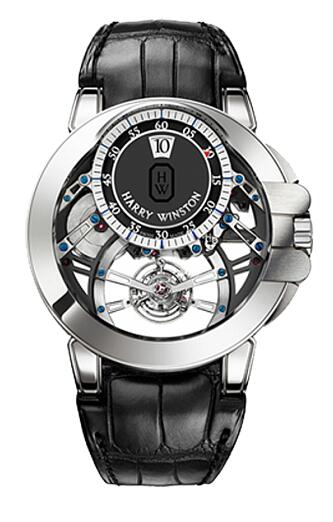 Harry Winston Ocean Tourbillon Jumping Hour OCEMTJ45WW001 Replica Watch